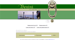 Desktop Screenshot of beninibrass.it